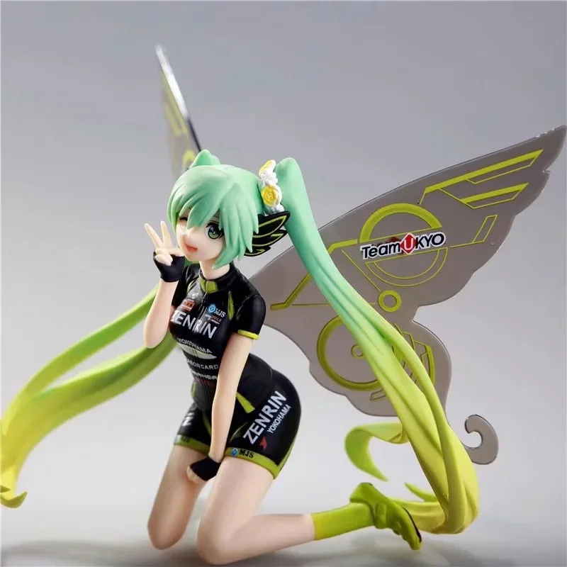 Anime Hatsune Miku Hand Model Kawaii Beautiful Girl Sitting Figure Two Dimensions Surrounding Desktop Decoration Ornaments Gift