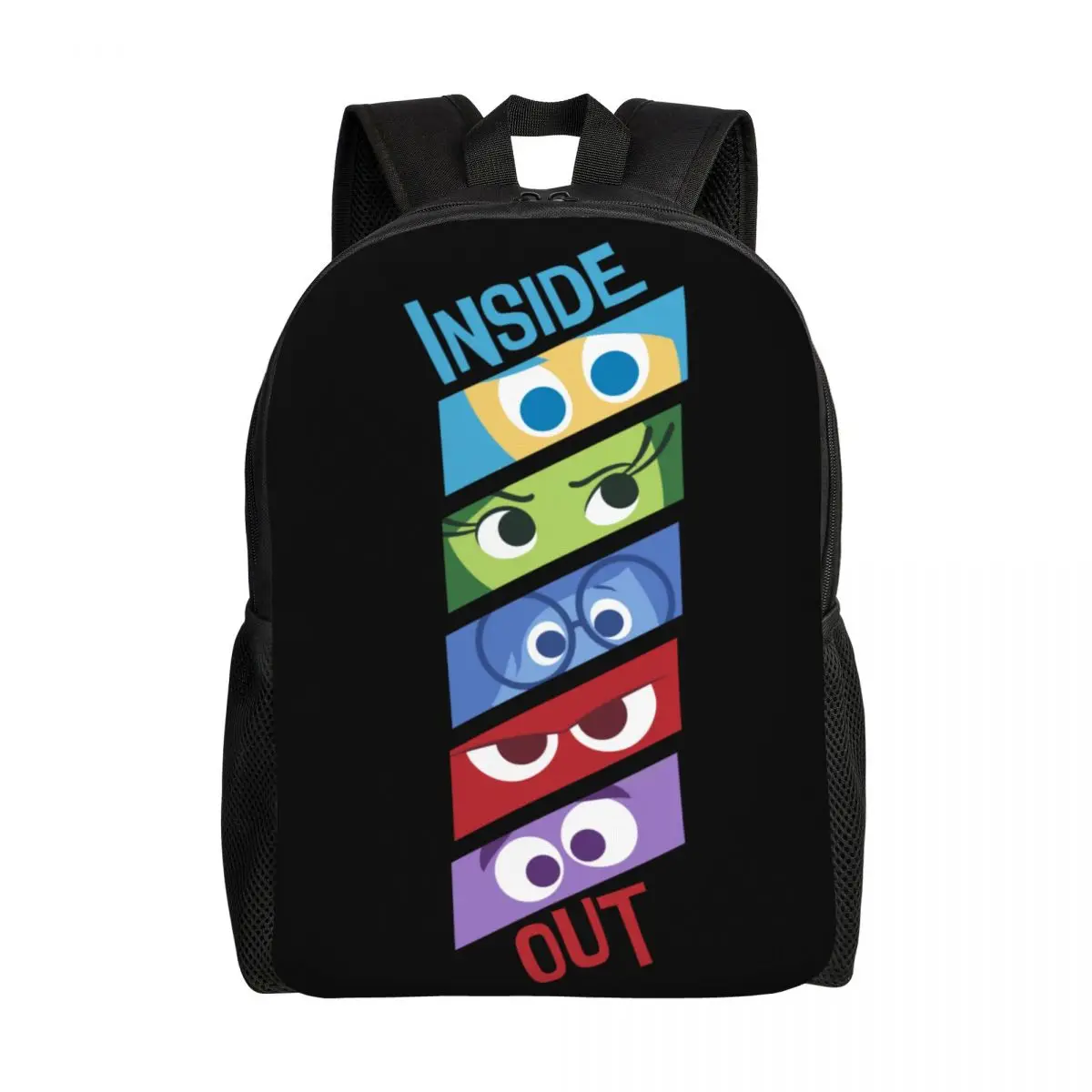 Custom Inside Out Emotion Panels Travel Backpack Men Women School Computer Bookbag College Student Daypack Bags