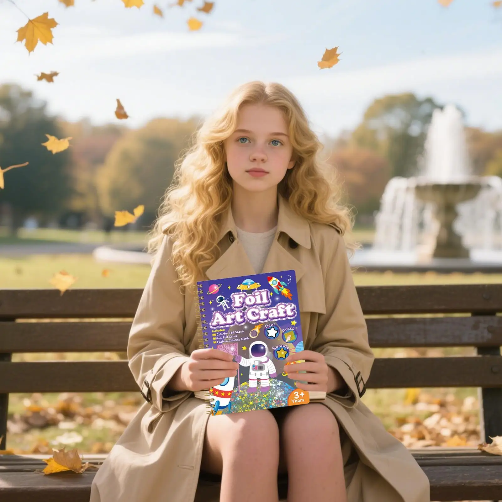 Kit artigianale in lamina Set artistico in lamina staccabile per bambini Creazione artigianale Forniture Giocattoli da viaggio per bambini Adolescenti Giovani Famiglia Figlia