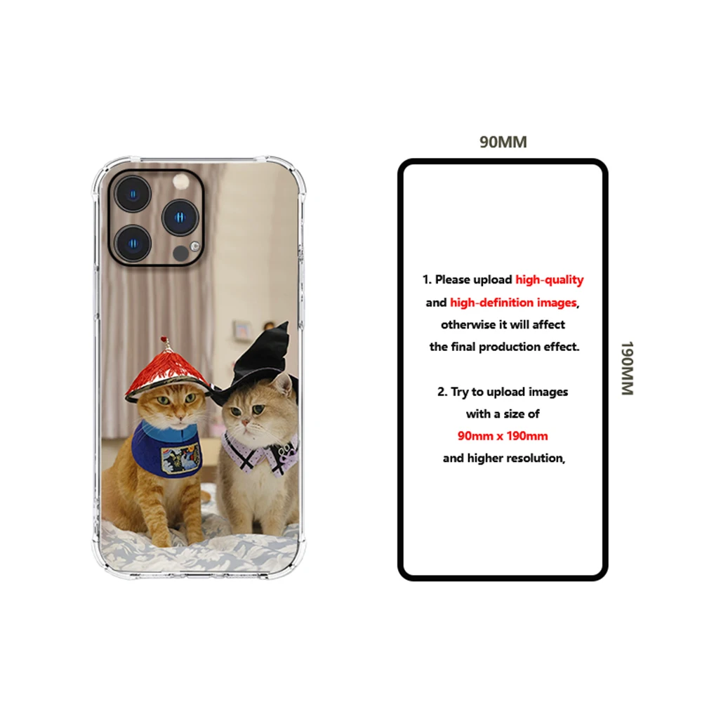 حافظة صور كيتلينغ مخصصة ذاتية الصنع لهاتف آيفون 16 15 14 13 12 11 Pro Xs Max 16e X XR Mini 6 6s 7 8 Plus SE 2020 2022