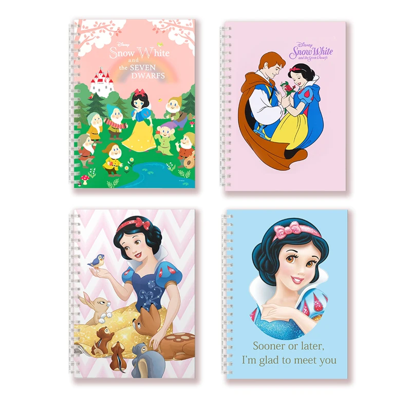 A5 Spiral Notebook Cartoon Movie - Snow White And The Seven Dwarfs Figure Snow Princess Pretty Drawing Art Costume Children Toys