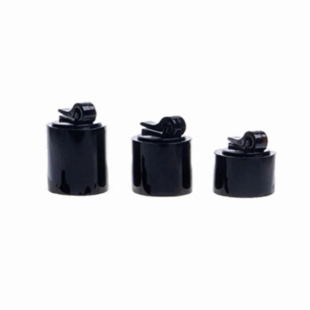 

7Pcs Acrylic Ring Display Stand Premium Jewelry Holder Easy Storage Portable Design for Bedroom Bathroom Decor Black
