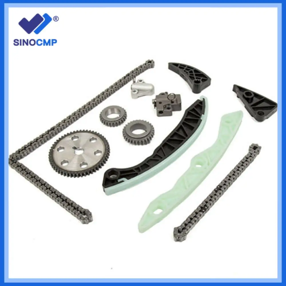 

1set Timing Chain Kit Fit 2006-2010 Hyundai Sonata Tucson Kia Rondo Optima Forte 2.4L DOHC G4KC 2359CC with 2 years warranty