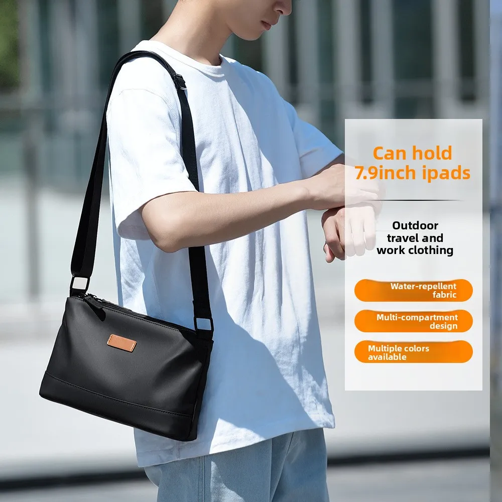 

Европейская модная диагональная сумка, простая универсальная мужская сумка для бизнеса и отдыха, водонепроницаемая спортивная сумка для активного отдыха.