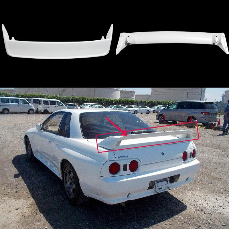 

For Nissan Skyline R32 GTR OE Rear Trunk Spoiler Wing Lip FRP Unpainted Bodykits