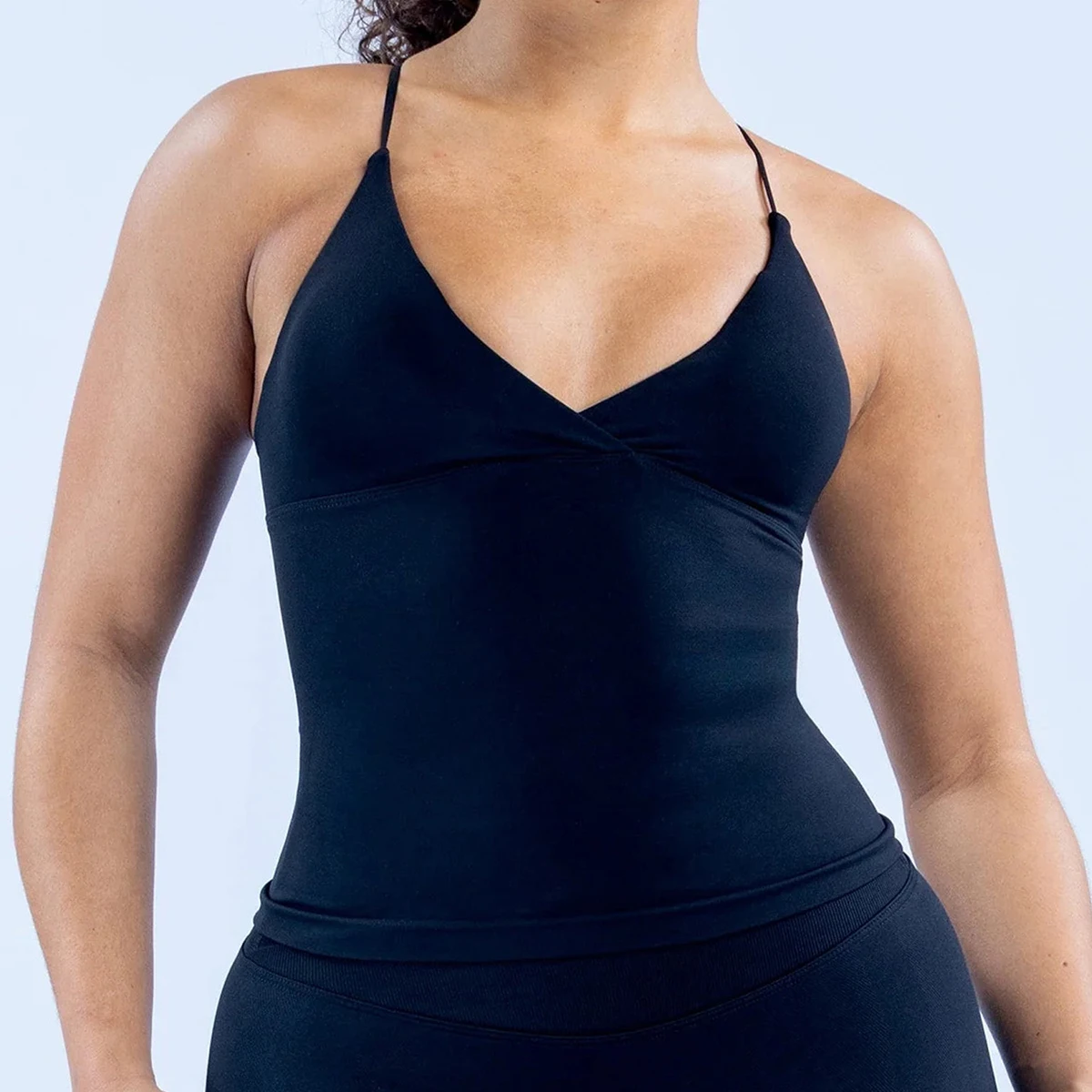 Vision Twist Front Longline Top Backless Sport Tank Top Women Yoga Vest with Removable Cups Quick Dry Thin Strap Fitness Gym Top 5 Vision Twist Front Longline Top Backless Sport Tank Top Women Yoga Vest with Removable Cups Quick Dry Thin Strap Fitness Gym Top 5