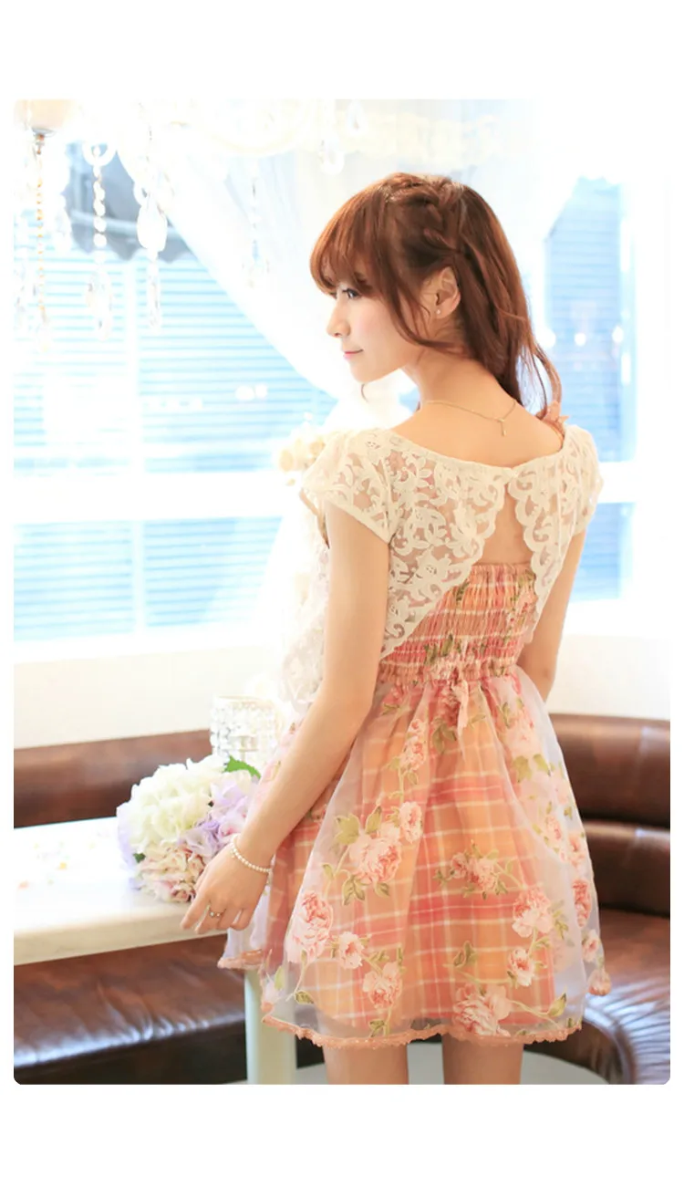 Sales Summer Floral Embroidery Organza Lace Mesh Shirt Solid Color Cover Blouse