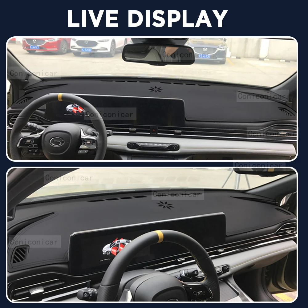 For GAC Trumpchi EMPOW 2022-2025 Car Dashboard Cover Mat Dash Board Sun Shade Pad Artificial Leather sun-proof Accessories