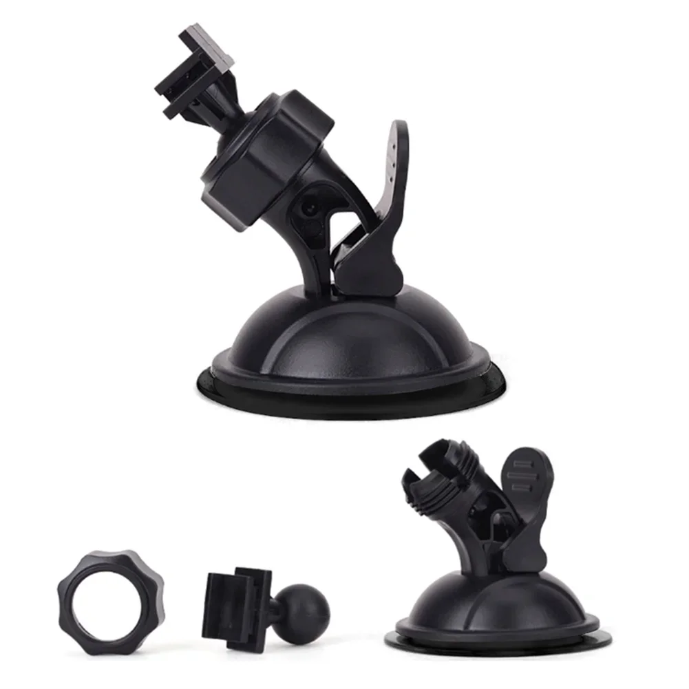 Car Suction Cup For Dash Cam Holder Vehicle Video Recorder With 6 Types Adapter Plastic Black GPS Holders Accessories