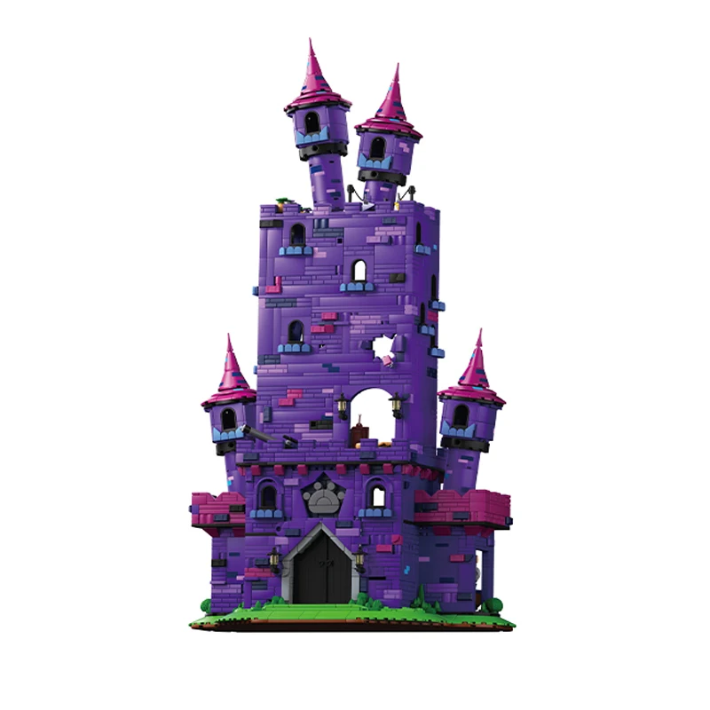 Weekit Pleasant Goat และ Big Big Wolf Castle ชุดบล็อกอาคาร DIY สร้างสรรค์อะนิเมะปราสาทบ้านอิฐของเล่นผู้ใหญ่ของขวัญเด็ก