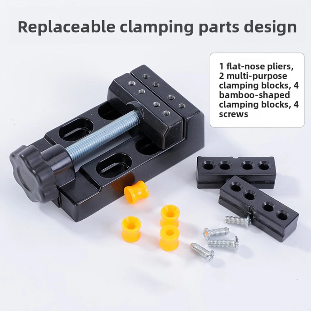 Mini Bench-Vise Aluminum Hobby Craft Clamp Portable Size Small Woodworking And Carving Drilling And Diy Fixes Soldering Work