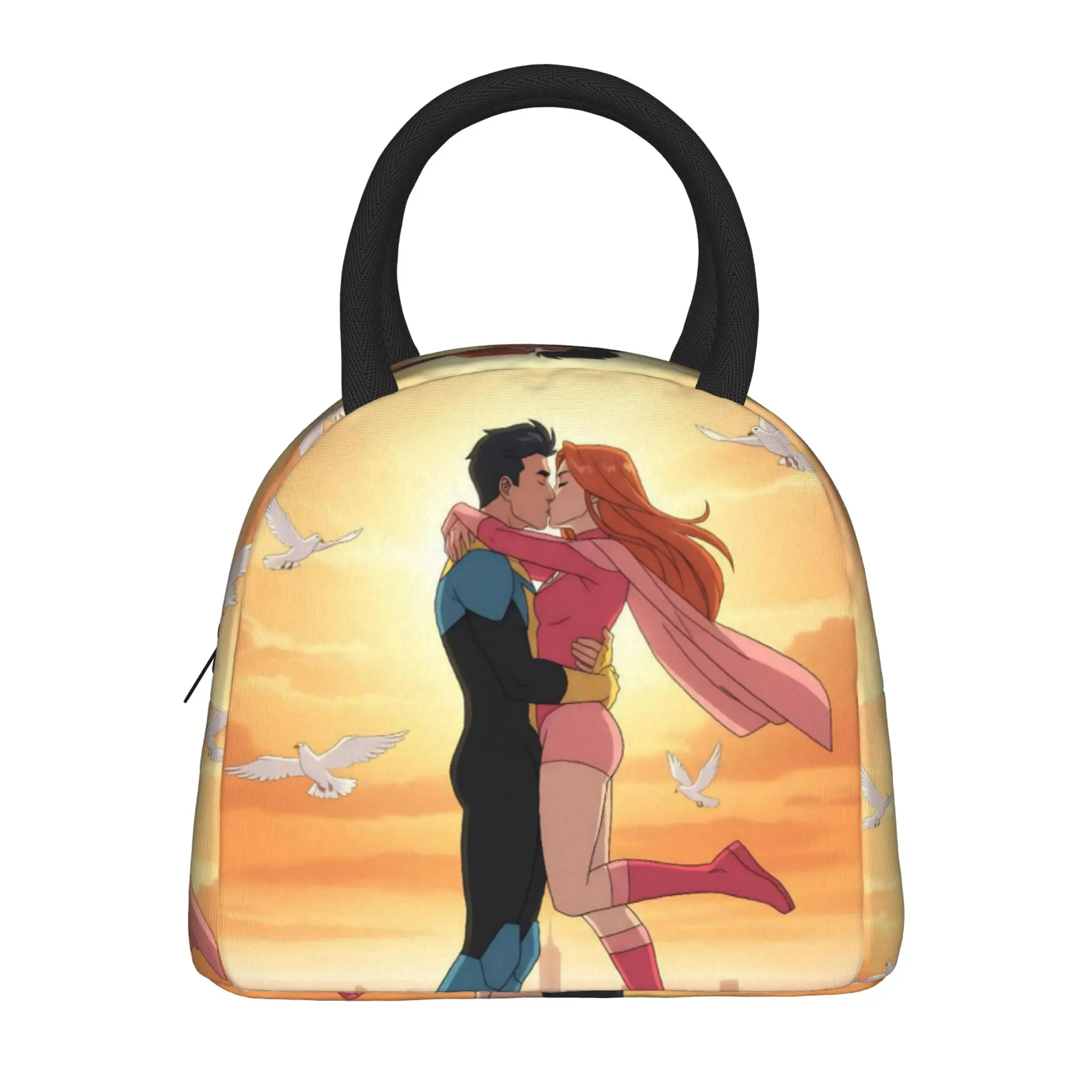 Invincibles Comic Insulated Lunch Bag for Men Women  Food Container Portable Cooler Thermal Lunch Boxes For Travel