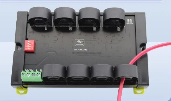 

8-канальный трансформатор тока AC 0-50A, модуль сбора тока, изолированный RS485, Modbus-RTU, точность связи 0,1 А