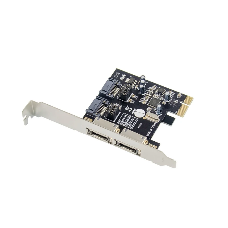 Tarjeta de expansión PCIE ESATA SATA III, adaptador PCI-E a SATA3.0, 6 Gb/S, PCI-E Express, ASM1061, Chipest para PC