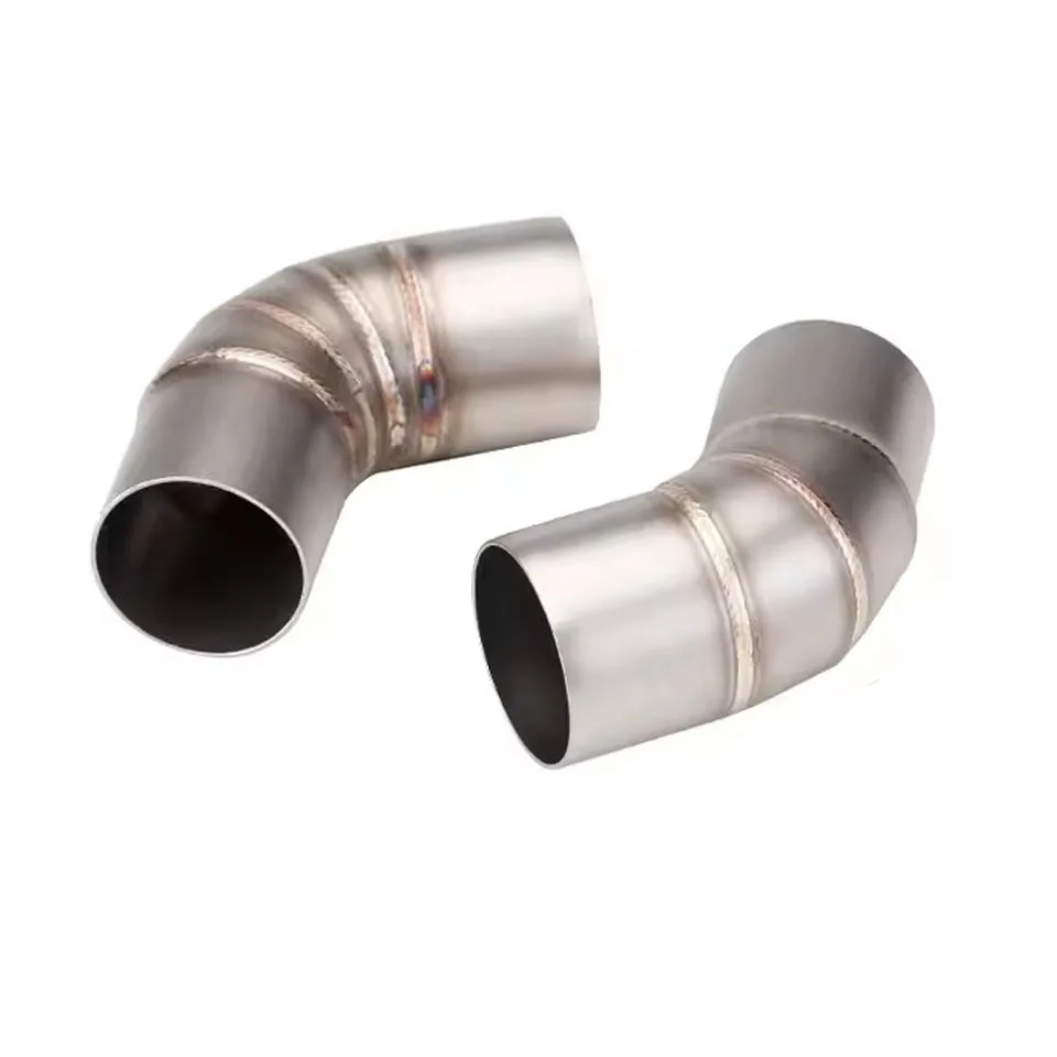 ل Ducati Monster 659 696 795 796 1100 الهروب نظام عادم الدراجة النارية الأوسط وصلة الأنابيب الخمار 51 مللي متر الانزلاق على ربط الأنابيب #1