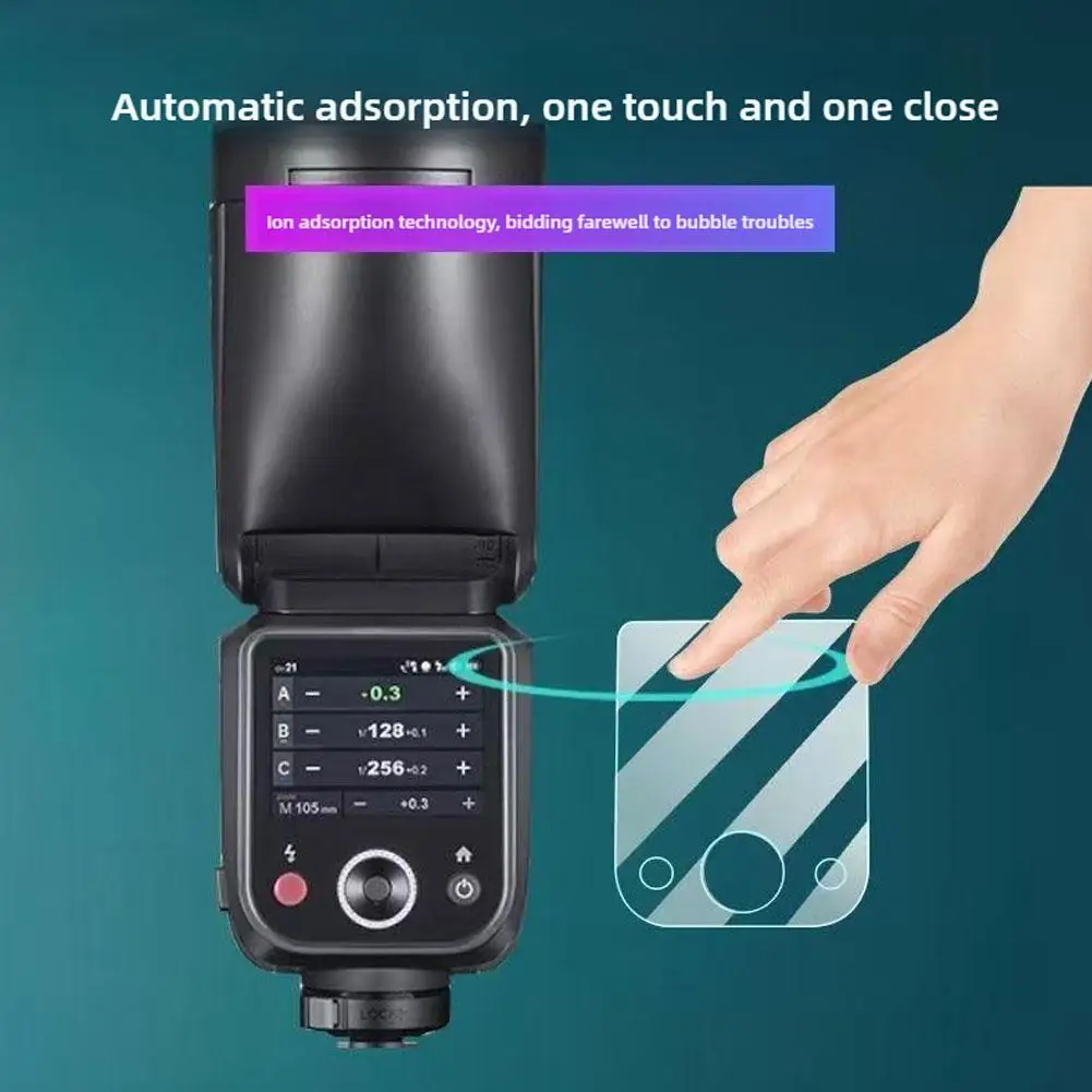Защитная пленка для экрана GODOX V100 Flash, сенсорный экран, аксессуар для вспышки, защитная пленка, водонепроницаемая и маслостойкая, против царапин