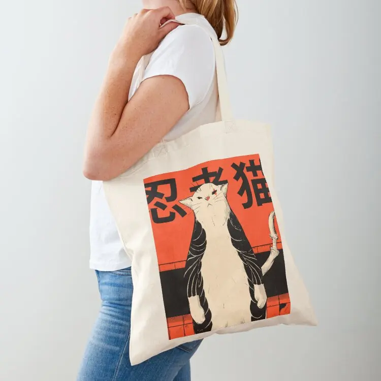 

Neko Ninja 2 Tote Bag Shopper tote bag screen canvas tote custom bag