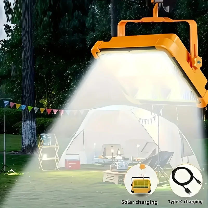 Solar Work Light Outdoor LED Solar Light Outdoor Waterproof Garden Light Emergency Camping Light Hanging Light Street Garden