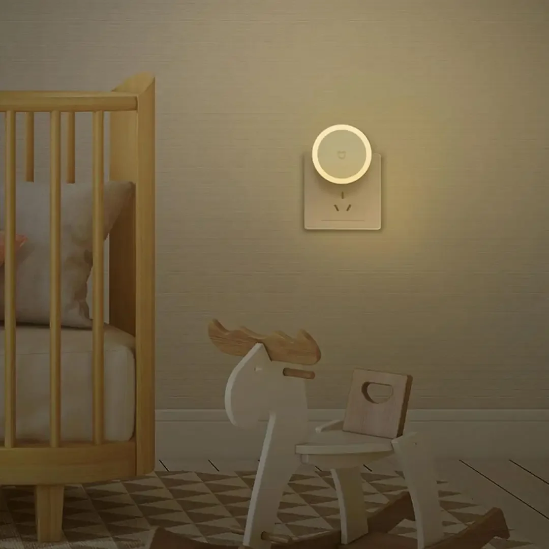 Xiaomi Mijia Plug-in Night Light 0.4W Touch Switch Automatically Lights Up At Night Led Lights Lampara De Noche Dormitorio Lamp