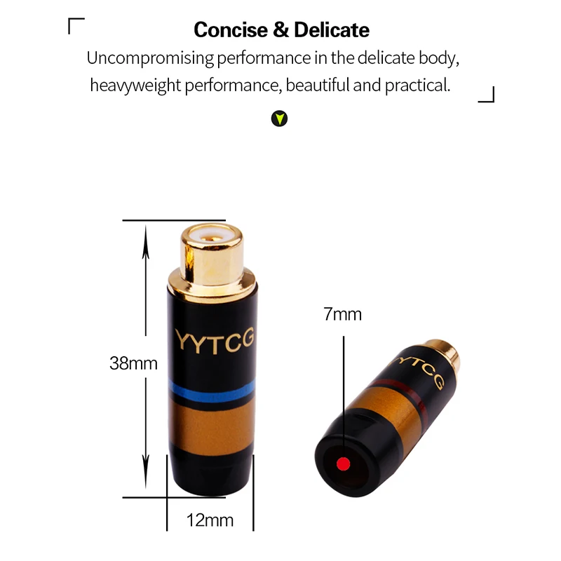 YYTCG 4 Cái/lốc Chất Lượng Cao Mạ Vàng Cổng Kết Nối RCA RCA Jack Cái Adapter Video/Audio Dây Cổng Kết Nối