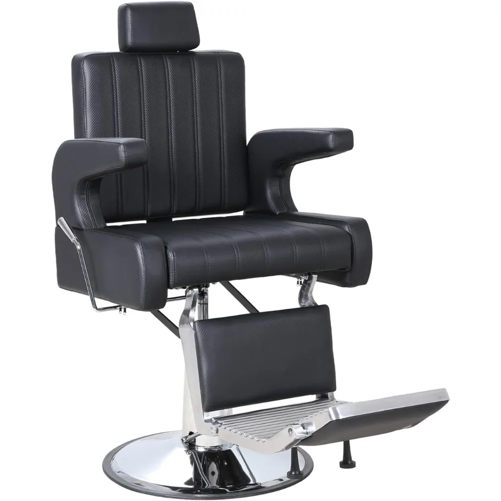 

Barber Salon Chair for Hair Stylist, Reclining Chairs with Heavy Duty Hydraulic Pump, Styling Chair for Barbershop Beauty