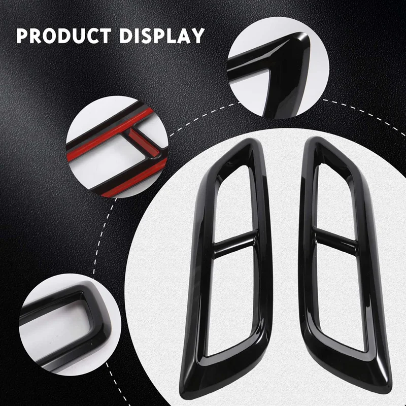 Car Rear Bumper Exhaust Muffler Tail Pipe Trim Sticker For Tiguan L 2022