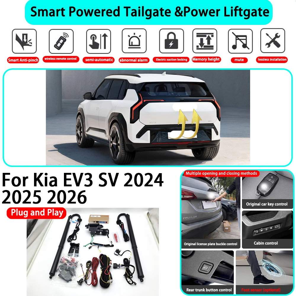 

﻿for Kia EV3 SV 2024 2025 2026 OEM Smart Automatic Powered Tailgate Electric Power Tailgate Lift Kit Key Close