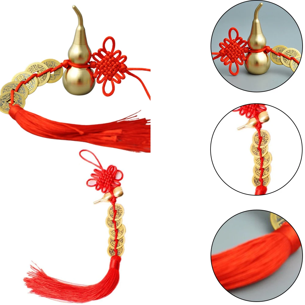 Luck Chinese Knot Copper Chinese Knot Copper Gourd Hanging Ornament Luck Car Hanging Ornament Hanging Ornament