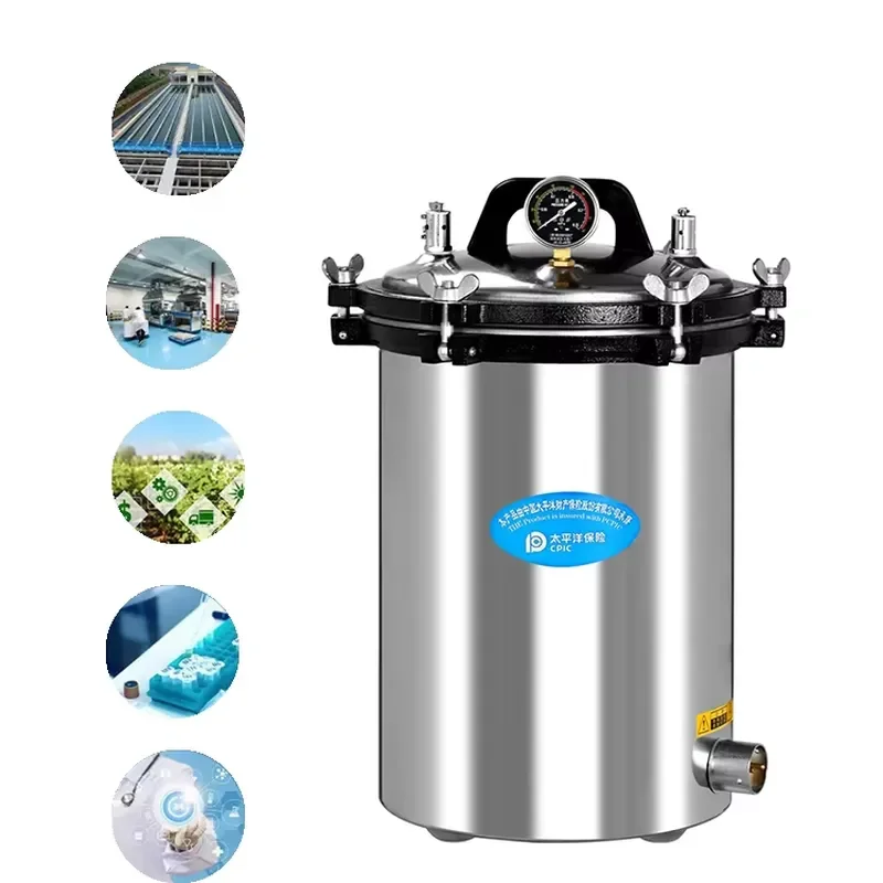24L Desktop Autoclave Sterilizer with Printer for Hospital Dental Clinic Lab Medical Equipment High Pressure Steam view 4
