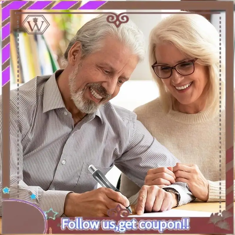 ล่าสุด Big FAT ปากกา 8 สีดํา + 8 ปากกาสีฟ้าเอดส์การเขียน Carpal อุโมงค์ขนาดใหญ่กว้าง Grip ปากกาปากกาลูกลื่นแบบพับเก็บได้