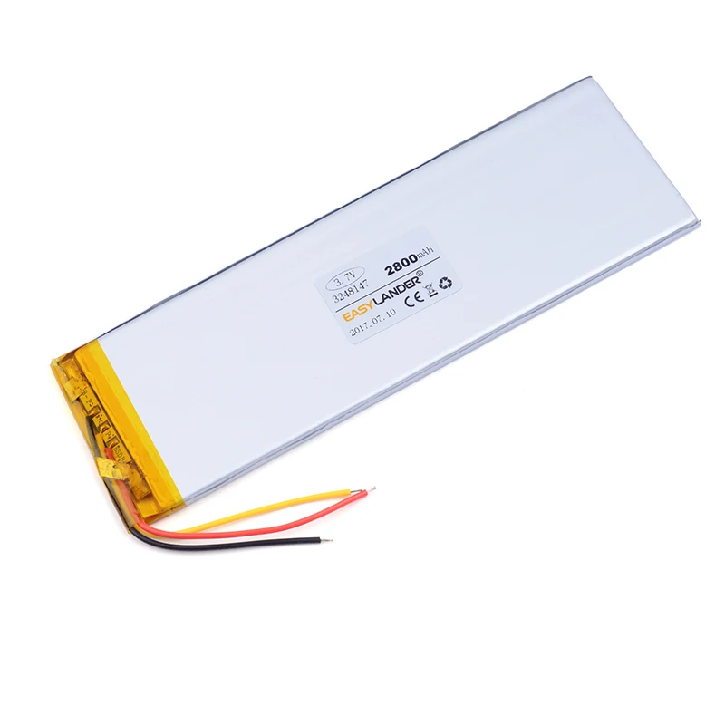 

102Pcs 3248147 2800mAh 3.7V Rechargeable Li-Polymer battery FOR 7" Irbis TX18 TX21 TX27 TX69 TX71 TX77 TX55 3G DIGMA Optima