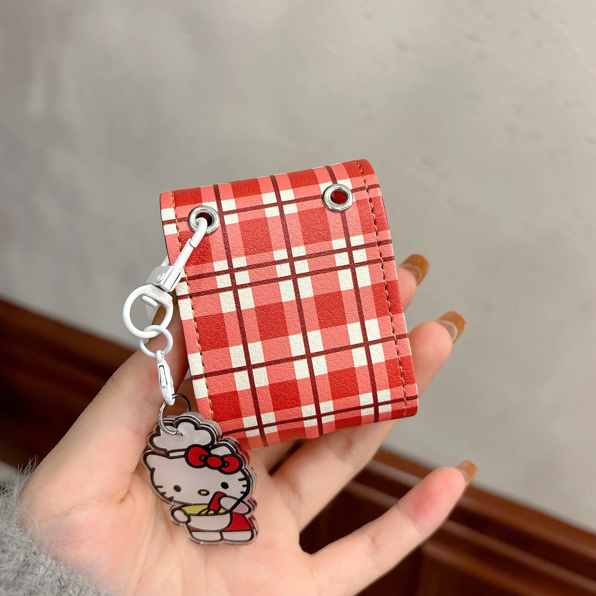 Leather Style Sanrio Hello Kitty Earphone Case For Airpods 4/2/3/1 Retro Style Anti-drop Protective Cover For Airpods Pro Pro2