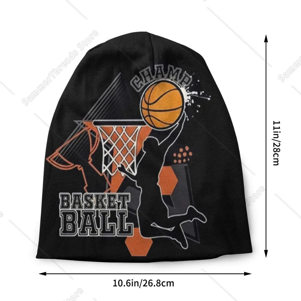 كرة السلة النقاط قبعات بيني مستديرة للرجال النساء للجنسين الاتجاه الشتاء الدافئة متماسكة قبعة الكبار الثقافة البدنية بونيه القبعات #2