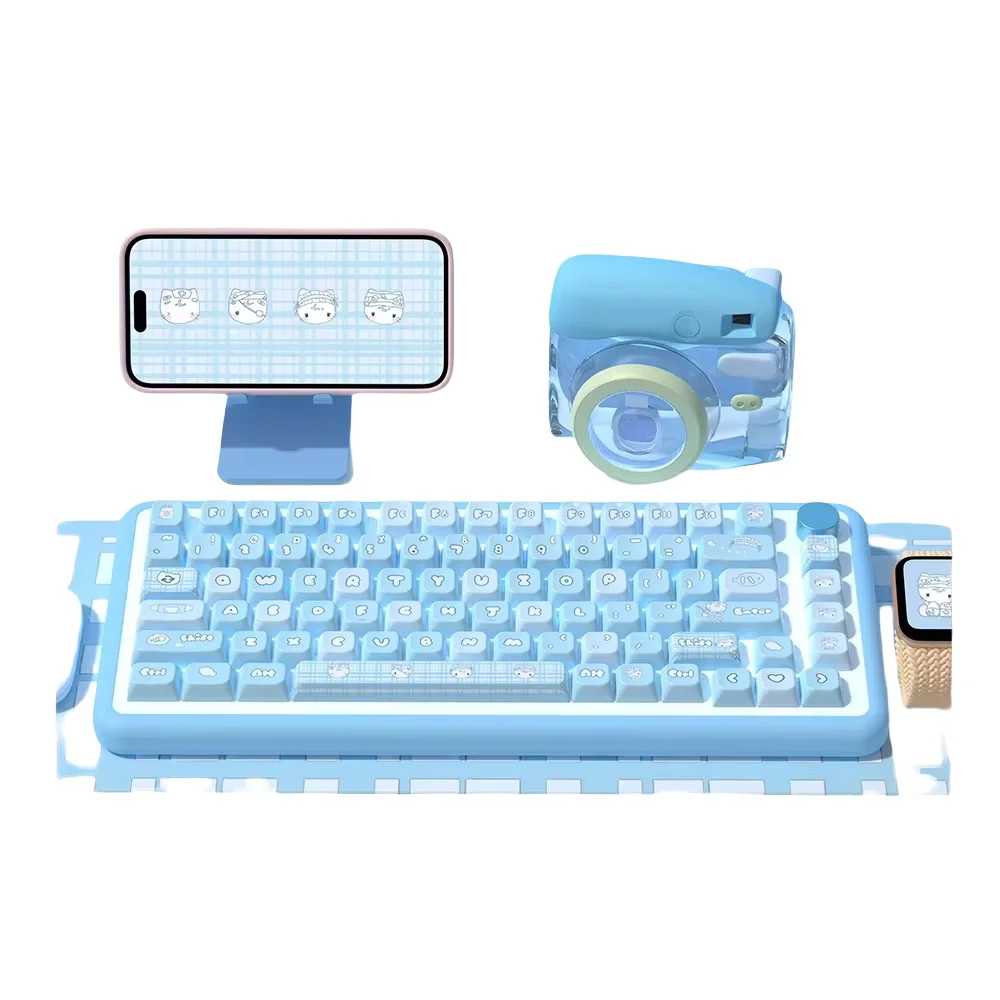 Imagem -05 - Sublimação Keycaps Teclado Acessórios Teclado Game Esports Teclado Mecânico Water Cat Key Cap Perfil Mda Perfil Mac
