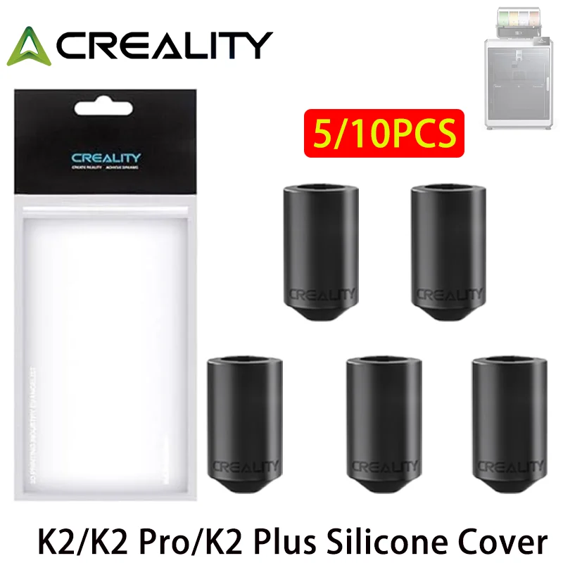 

Creality Offical K2 Plus Silicone Socks, K2 Plus Hotend Silicone Cover,5/10pcs for K2/K2 Pro/K2 Plus 3D Printer Accessories