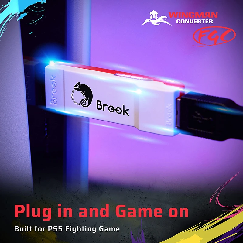 Brook Wingman FGC Adapter Converter Built for PS5 Fighting Games