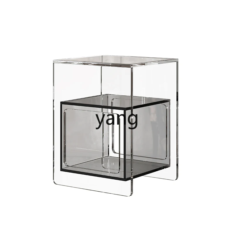 CX acrylic integrated bedside table bedside simple modern light luxury shelf