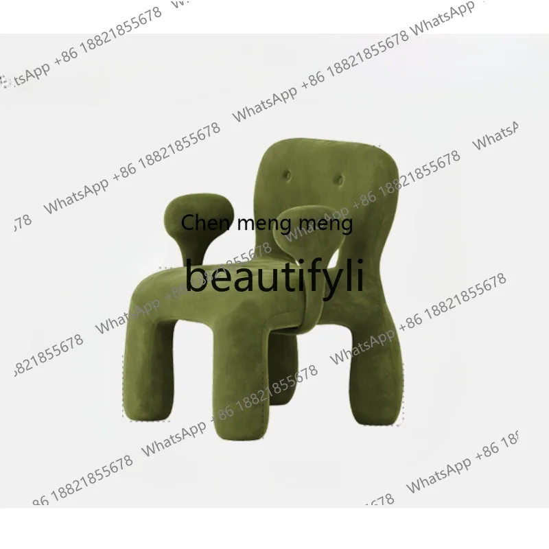 

Nordic gingerbread man creative small chair modern simple dresser makeup chair home creative leisure chair H