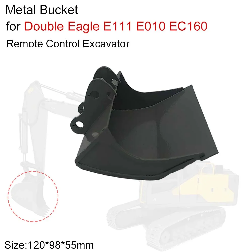 

RC Excavator Scraper Bucket for Double Eagle E111 E010 EC160 Hydraulic Excavator Bucket Screw Modified Toy Accessories