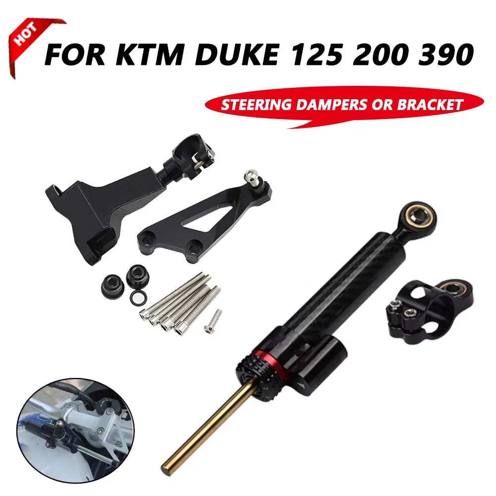 FOR KTM DUKE 125 200 390 DUKE390 2013 Motorcycle Accessories Steering Dampers Stabilizer Shock Absorber Direction Mount Bracket