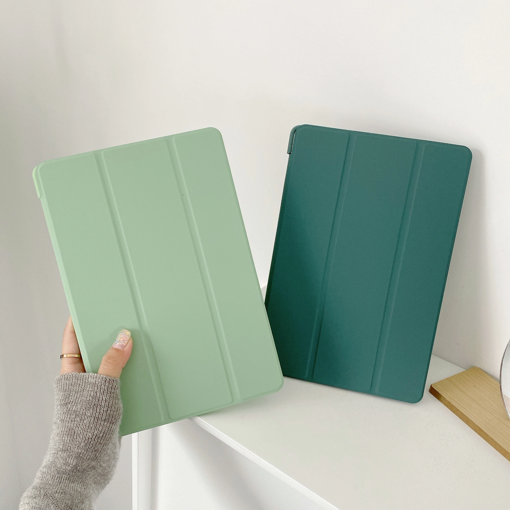 

Case For iPad A16 11th 2025 PU Leaher Soft Silicone Back Fold Stand Cover For Funda iPad 10 10th 11th Generation A16 Case Coque