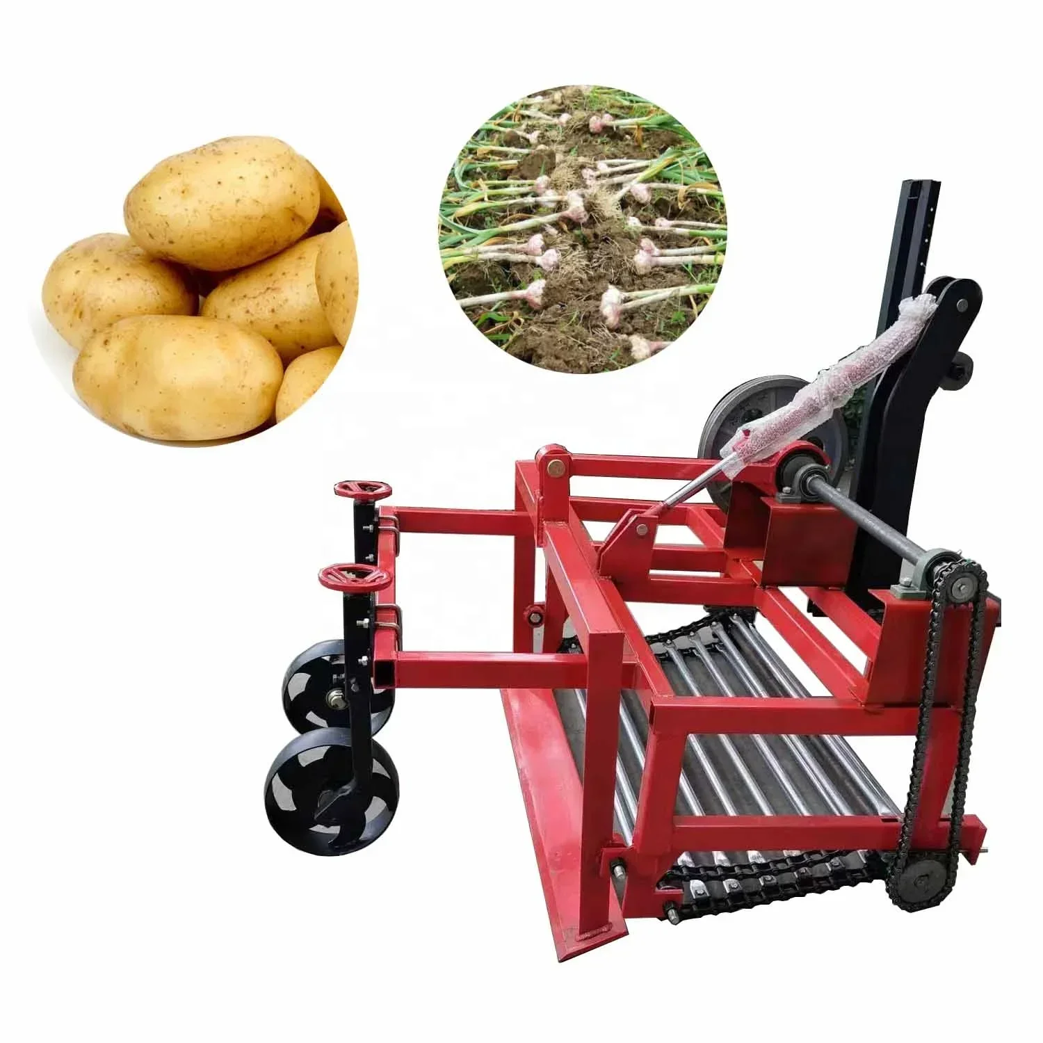 Automatic Self-discharging Garlic carrots Harvester Digging Potato harvester machine