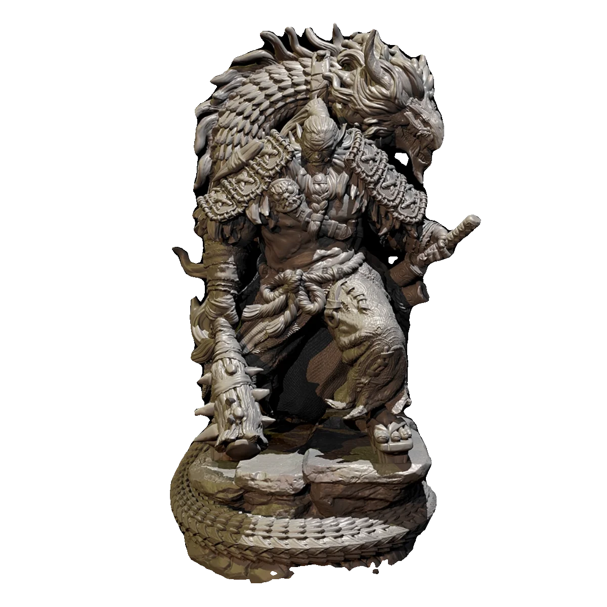 Height of man 38mm 50mm Resin model kits figure colorless and self-assembled（3D Printing ） TD-6354/3D