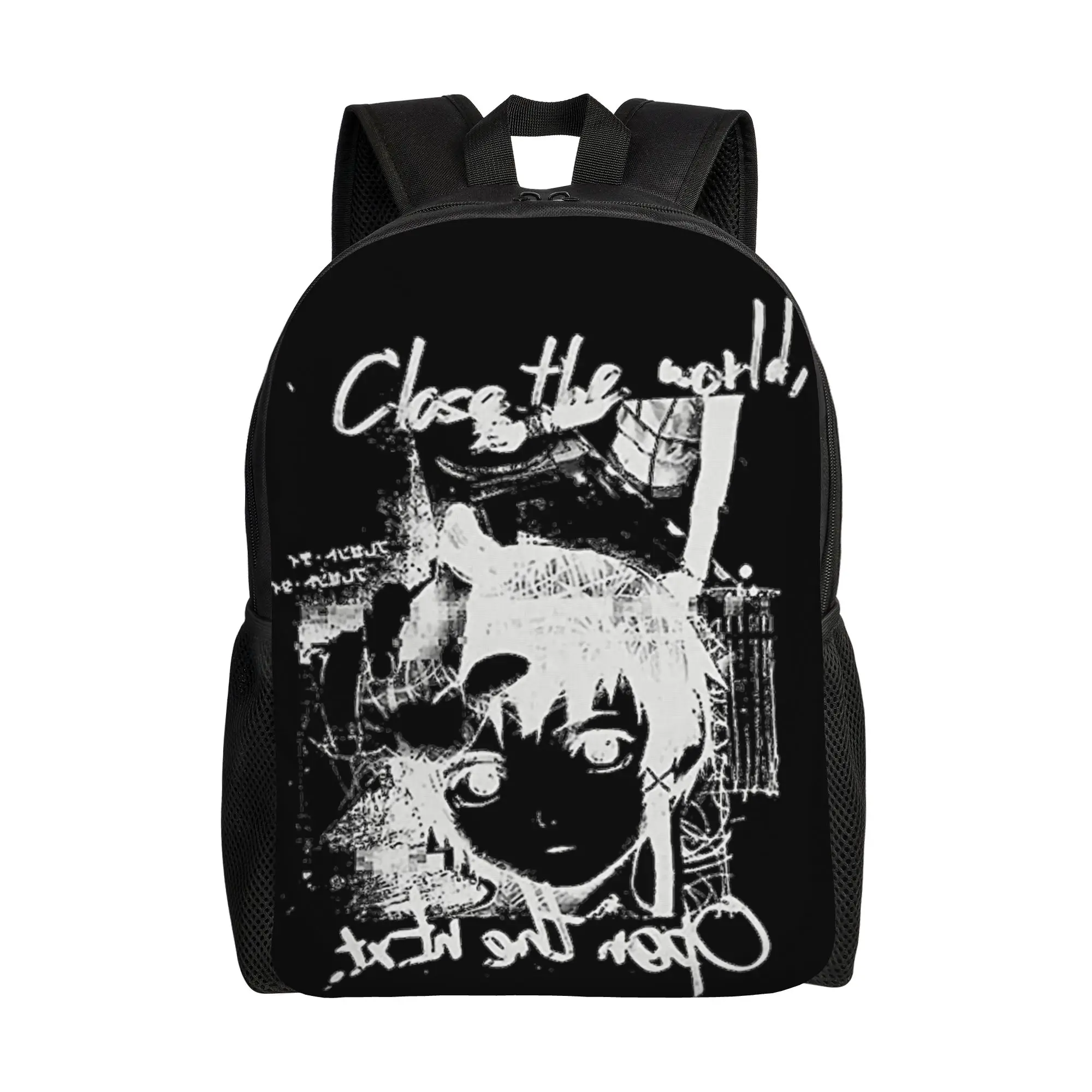 

Serial Experiments Lain Anime Backpack Girl Pattern Backpacks Polyester Casual High School Bags Camping High Quality Rucksack