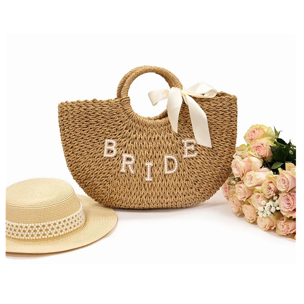 Customized straw bags,Mrs Custom Beach Bag, Personalized straw basket, bridal shower bag, Custom beach bag,straw tote, Custom ba