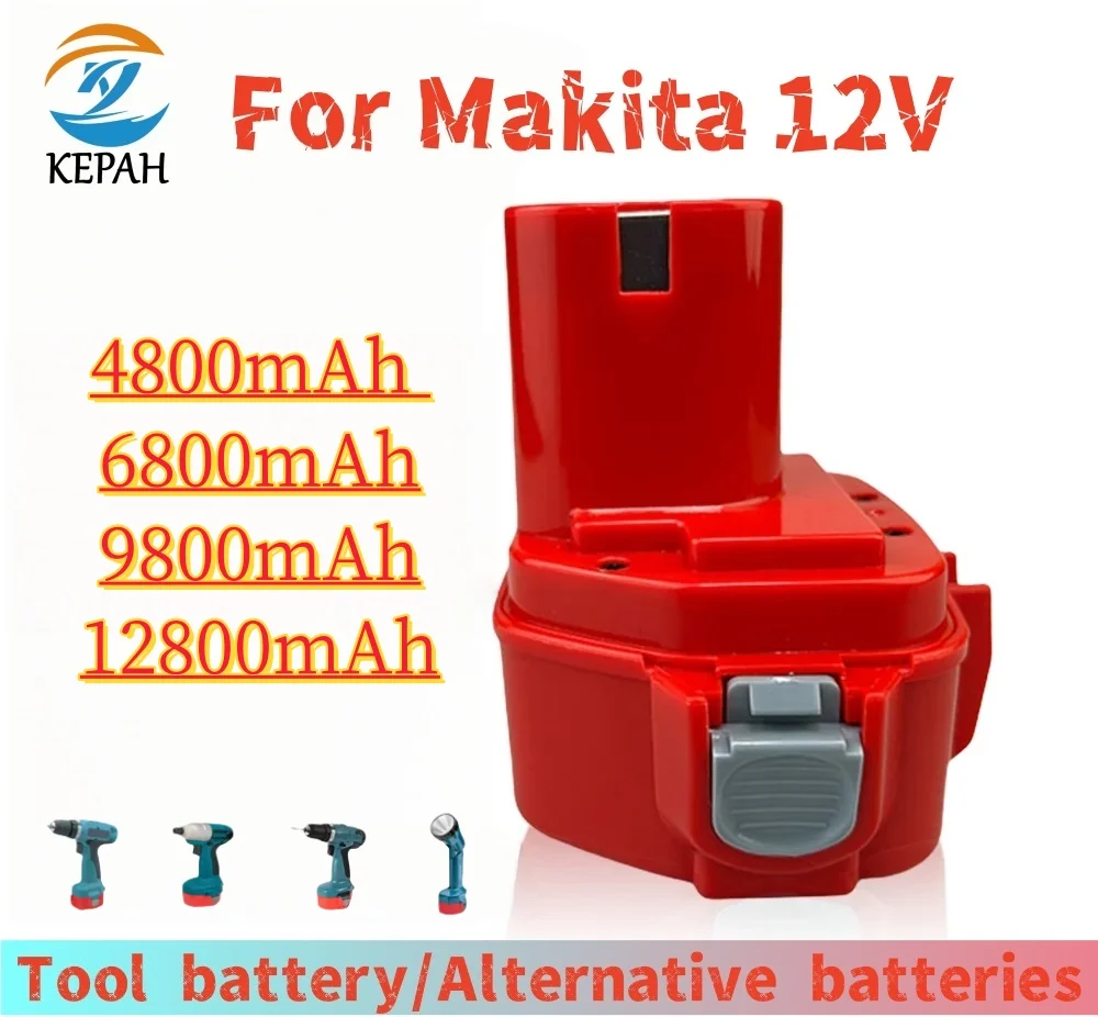 

12V 4.8-12.8mAh Battery For Makita PA12 Ni-Mh Battery For Makita 1200 1220 1201 1222 1233SA/B1235 192681-5 Power Tool Batteries