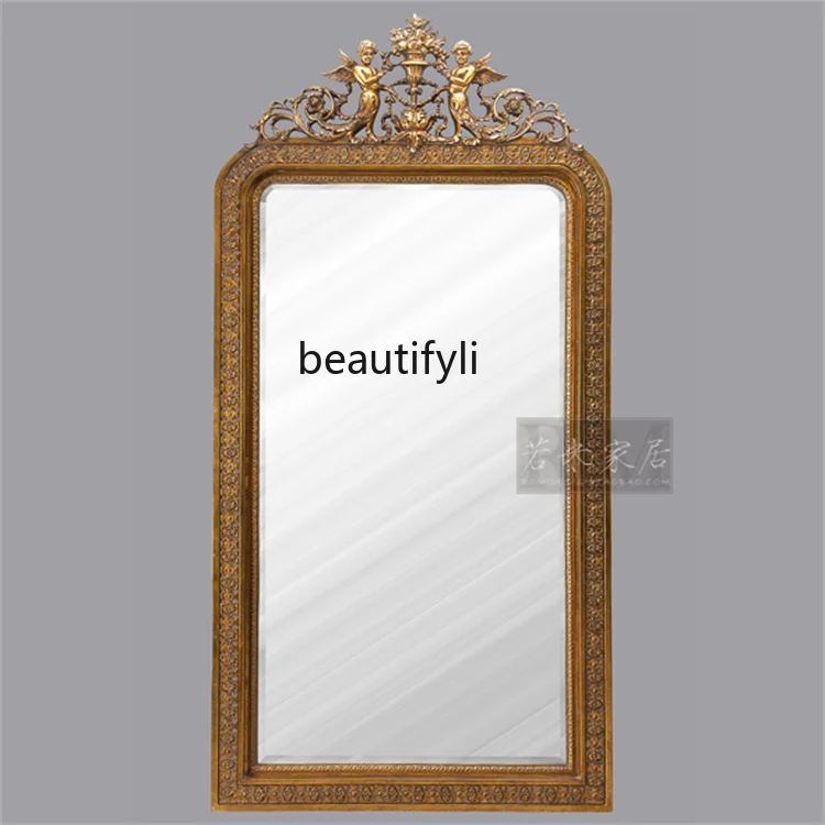 

American French European angel luxury gold, villa fitting mirror cloakroom porch