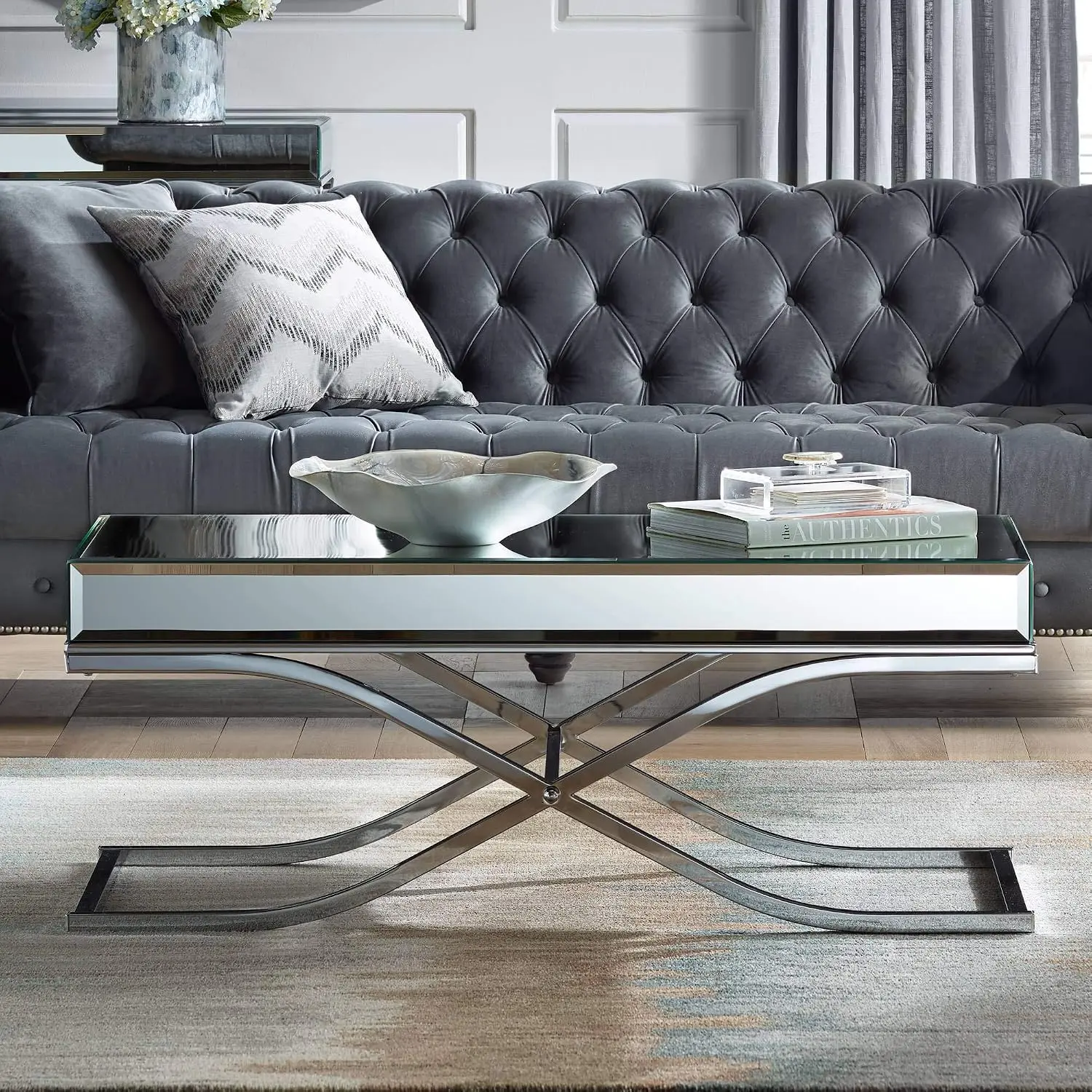 Chrome Coffee Table, Customized