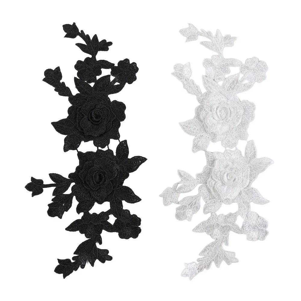 

Украшение одежды, цветок розы, аппликация, кружевная ткань, сделай сам, тканевая нашивка, тканевая нашивка ручной работы, аппликация, пошив одежды