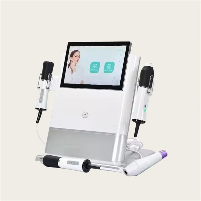 portable 4 in 1 skin care co2 bubble oxygenated therapy facial machine with skin analyze facial  beauty  spa